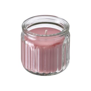 Bardakta Kokulu Mum, Açık Pembe, 12 saat, Kırmızı Meyveler