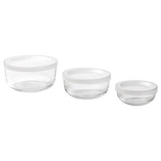 Cam Saklama Kabı Seti, 3'lü Set