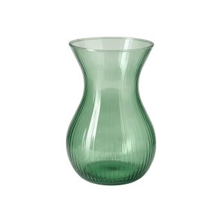Cam Vazo, Yeşil, 18 cm