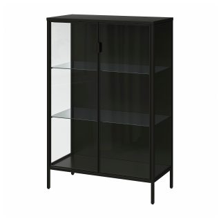 Vitrin, Antrasit, 80x37x120 cm