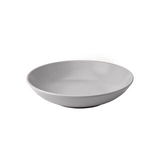 Çukur Tabak, Mat Açık Gri, 23 cm