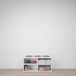 Dolap Sistemi, Beyaz, 120x57x63 cm