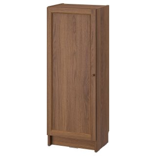 Kapaklı Kitaplık, Kahverengi Ceviz Görünüm, 40x30x106 cm