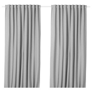 Karartma Perde/2 Kanat, Gri, 145x300 cm, Loş Işık, Polyester