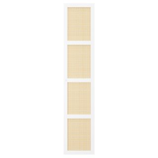 Kitaplık Kapağı, Beyaz-Bambu, 40x192 cm