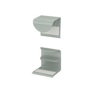 Kulp, Gri-Yeşil, 40 mm, 2 adet