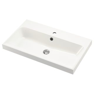 Lavabo, Beyaz, 80x48 cm