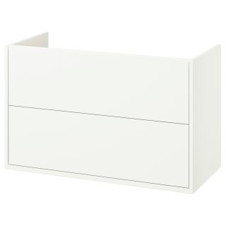 Lavabo Dolabı, Beyaz, 100x48x63 cm, 2 Çekmeceli