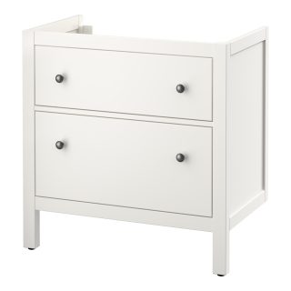 Lavabo Dolabı, Beyaz, 80x83 cm, 2 Çekmeceli
