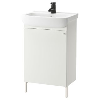 Lavabo Dolabı Kombinasyonu, Beyaz, 54x40x98 cm, Bataryalı