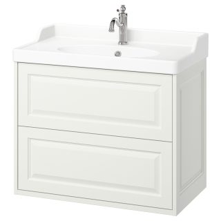 Lavabo Dolabı Kombinasyonu, Beyaz, 82x49x74 cm, Bataryalı