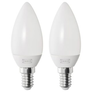 LED Ampul E14, Işık Rengi: Sıcak Beyaz (2700 Kelvin), 250 lm, 2 adet