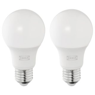 LED Ampul E27, Işık Rengi: Sıcak Beyaz (2700 Kelvin), 470 lm, 2 adet