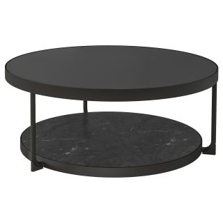 Orta Sehpa, Siyah-Mermer Görünümlü, 88 cm
