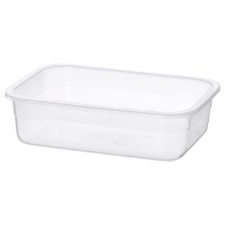 Plastik Saklama Kabı, 1 lt, Dikdörtgen