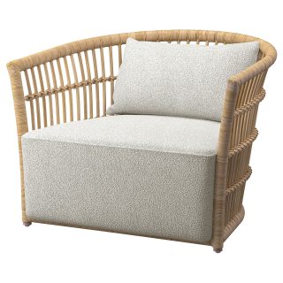 Rattan Koltuk, Gri-Beyaz