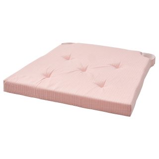 Sandalye Minderi, Pembe-Beyaz, 42/35x40x4 cm