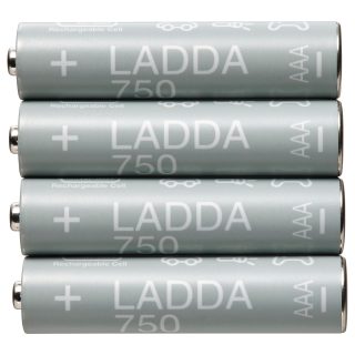 Şarj Edilebilir Pil, Yeşil-Beyaz, HR03 AAA 1.2V, 4 adet, Pil Kapasitesi: 750 Mah