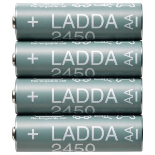 Şarj Edilebilir Pil, Yeşil-Beyaz, HR6 AA 1.2V, 4 adet, Pil Kapasitesi: 2450 Mah