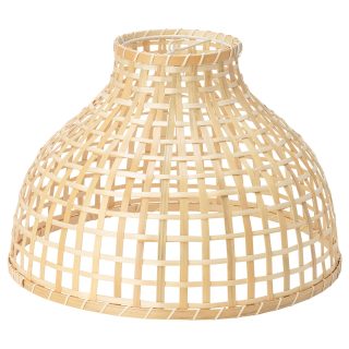 Sarkıt Lamba Abajur Başlığı, Bambu, 36x25 cm