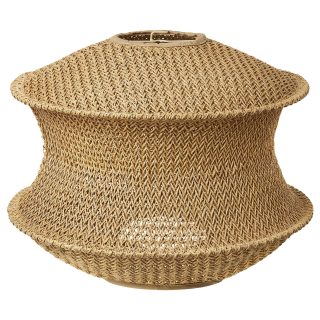 Sarkıt Lamba Abajur Başlığı, Natürel, 45 cm