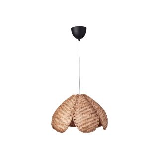Sarkıt Lamba, Rattan-Siyah, 45 cm