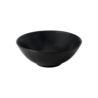 Seramik Kase, Mat Koyu Gri, 16 cm