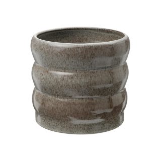 Seramik Saksı, Gri, 15 cm