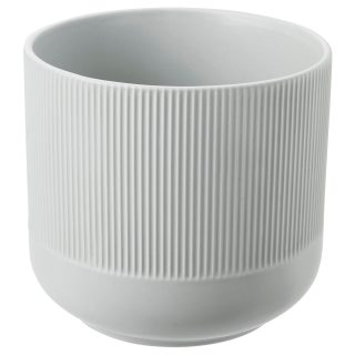 Seramik Saksı, Gri, 15 cm