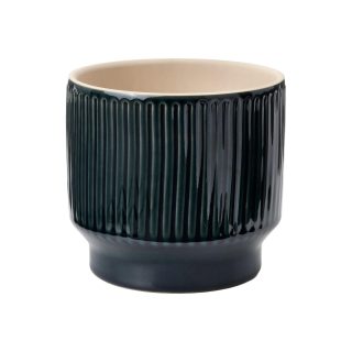 Seramik Saksı, Mavi, 12 cm