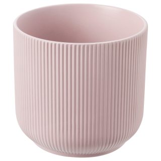 Seramik Saksı, Pembe, 12 cm