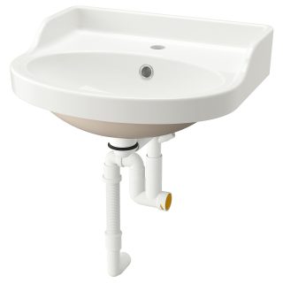Sifonlu Lavabo, Beyaz, 50x44 cm