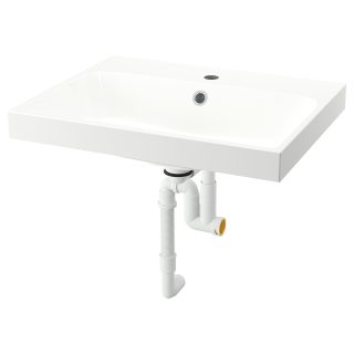 Sifonlu Lavabo, Beyaz, 60x48 cm