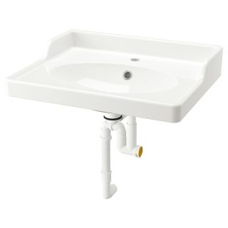 Sifonlu Lavabo, Beyaz, 62x49 cm