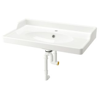 Sifonlu Lavabo, Beyaz, 82x49 cm