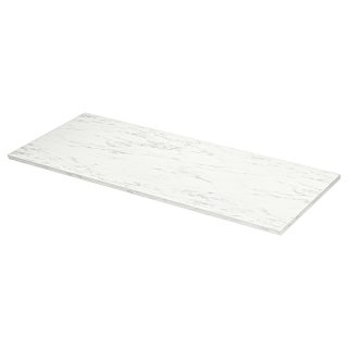 Tezgah, Beyaz Canlı Mermer Etkisi-Laminat, 246x2.8 cm