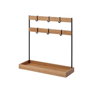 Tezgah Üstü Düzenleyici, Metal-Bambu, 38x13x37 cm