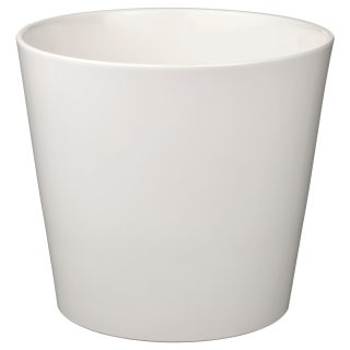 Toprak Saksı, Beyaz, 32 cm, İç Mekan