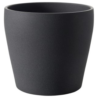 Toprak Saksı, Koyu Gri, 19 cm