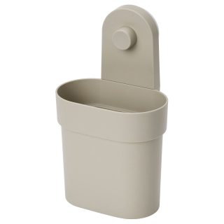 Vantuzlu Kutu, Gri-Bej, 10 cm