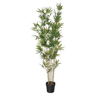 Yapay Bitki, Yeşil, 21 cm, Bambu, İç/Dış Mekan