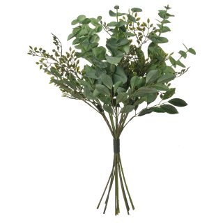 Yapay Buket, Yeşil, 60 cm, Okaliptüs, İç-Dış Mekan