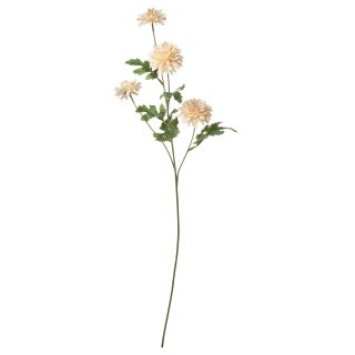 Yapay Çiçek, Beyaz, 71 cm, Krizantem, İç-Dış Mekan