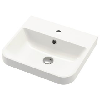 Yarı Gömme Lavabo, Beyaz, 50x43 cm