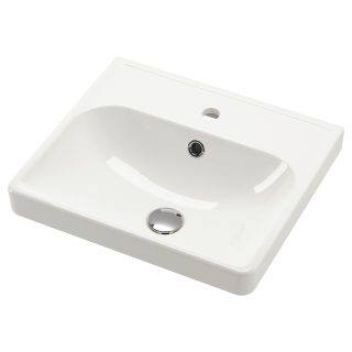 Yarı Gömme Lavabo, Beyaz, 50x44 cm