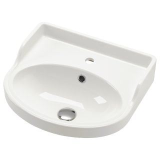 Yarı Gömme Lavabo, Beyaz, 50x44 cm